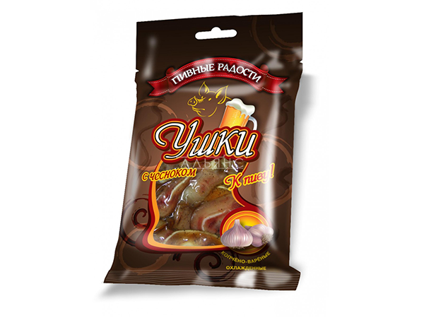 Уши свиные с чесноком "Пивные радости" (100гр) в Батайске