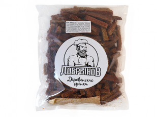 Сухарики с холодцом и хреном: Деревенские гренки с аджикой