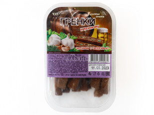 Картофель «Бруто» со вкусом васаби 70 гр.: Сурские гренки Чеснок с зеленью (100 гр)