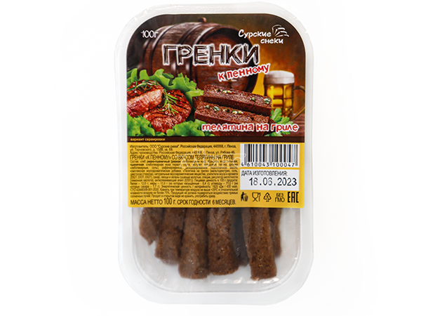 Сурские гренки Телятина на гриле (100 гр) в Батайске