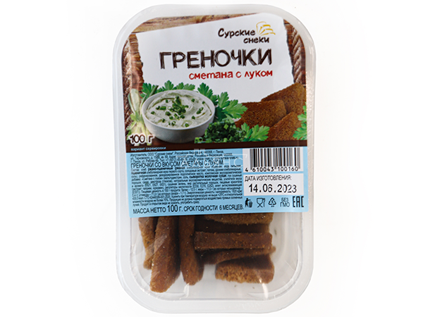 Сурские гренки Сметана с луком (100 гр) в Батайске