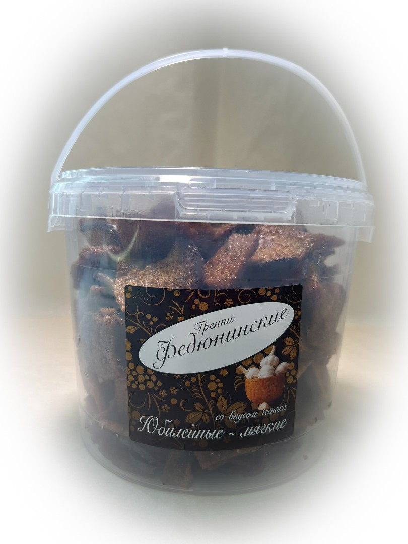 Гренки "ФЕДЮНИНСКИЕ" "Чеснок" (ведро 900 гр.) в Батайске