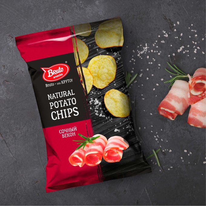 Картофель «Бруто» со вкусом бекона 130 гр. в Батайске