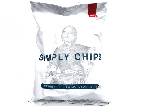 Картофельные чипсы "Simple chips" Морская соль и черный перец 80 гр. в Батайске